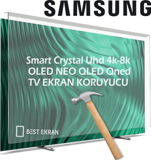 Samsung 65DU8100 Tv Ekran Koruyucu - Samsung 65" inç Crystal UE65DU8100UXTK Tv Koruyucu