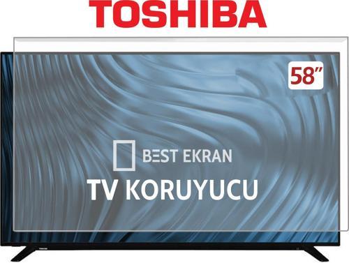 Toshiba 58UL4C63DT Tv Ekran Koruyucu - Toshiba 58" inç EKRAN Kırılmaz Tv KORUYUCU