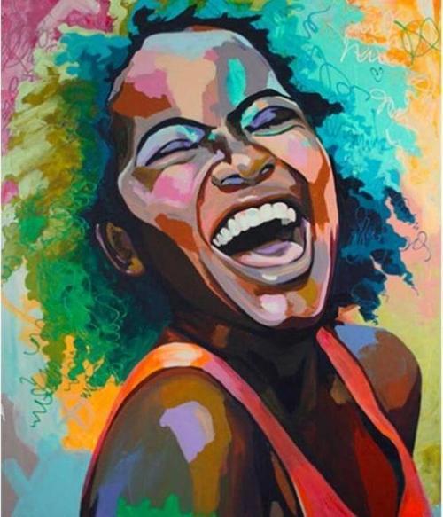 Canvas Afrika Kahkası  Sayılarla Boyama Seti  Kasnaklı 90 x 110 cm