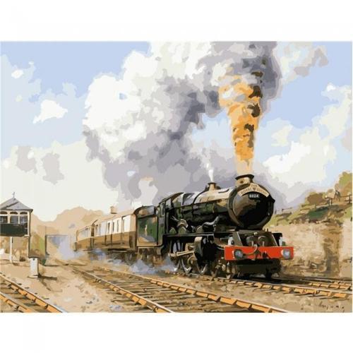Canvas Doğu Ekspresi Sayılarla Boyama Seti  Kasnaklı 60 x 75 cm