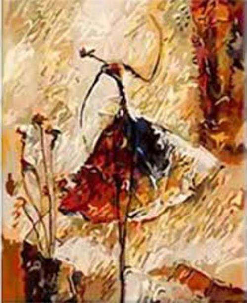 Canvas Çöl Dansı 3 Sayılarla Boyama Seti  Kasnaklı 70 x 90 cm