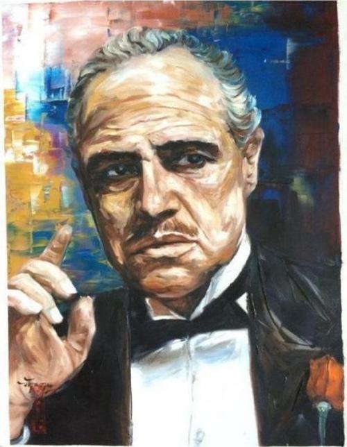 Canvas Godfather Sayılarla Boyama Seti  Kasnaklı 100 x 140 cm