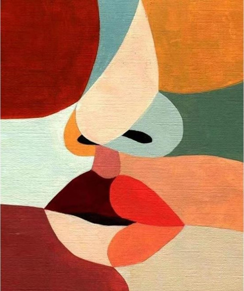 Canvas Kadının Esareti 5 Sayılarla Boyama 1 Seti Kasnaklı 40 x 50 cm