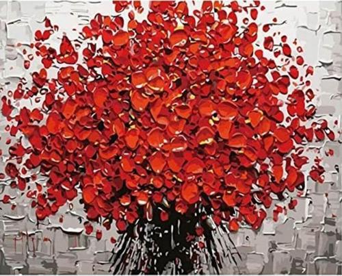 Canvas İlham Gelince Sayılarla Boyama Seti  Kasnaklı 70 x 90 cm