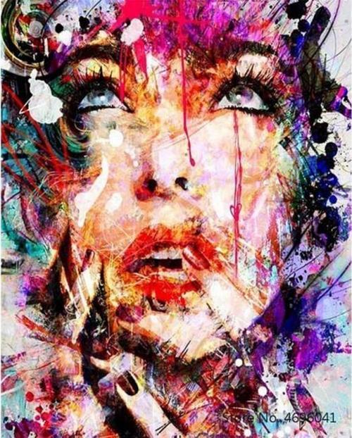 Canvas Renkli Düş Sayılarla Boyama Seti  Kasnaklı 90 x 110 cm