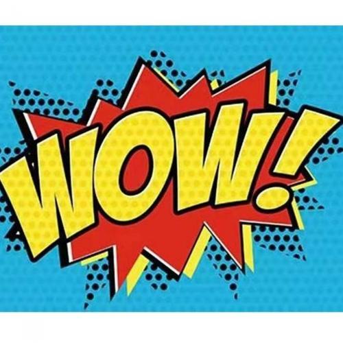 Canvas Pop Art Wow Sayılarla Boyama Seti  Kasnaklı 60 x 75 cm