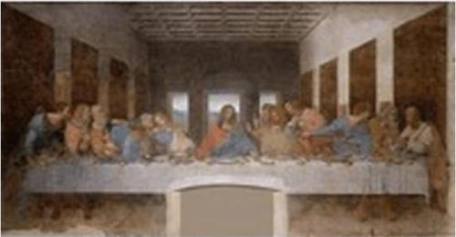 Canvas Son Akşam Yemeği Sayılarla Boyama Seti  Kasnaklı 100 x 140 cm