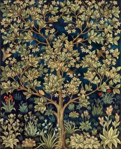 Canvas Yaşam Çiçeği 1 Sayılarla Boyama Seti Kasnaklı 90 x 110 cm