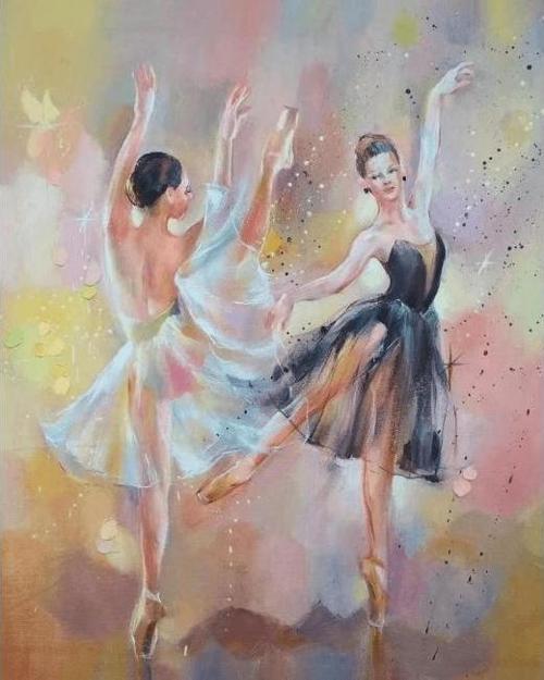 Canvas Renklerin Dansı Sayılarla Boyama Seti  Kasnaklı 100 x 140 cm