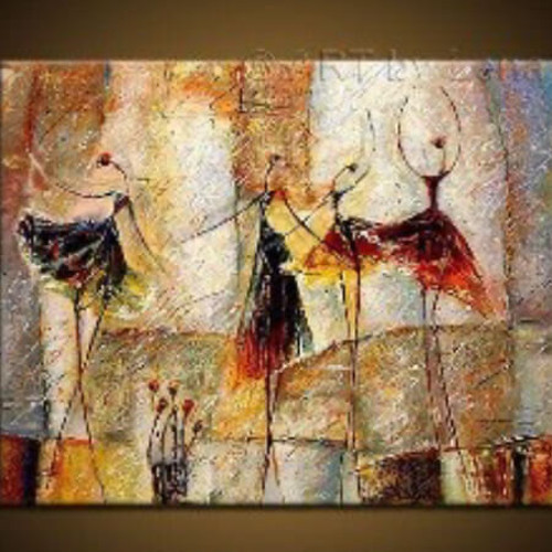 Canvas Çöl Dansı 2 Sayılarla Boyama Seti Kasnaklı 100 x 140 cm