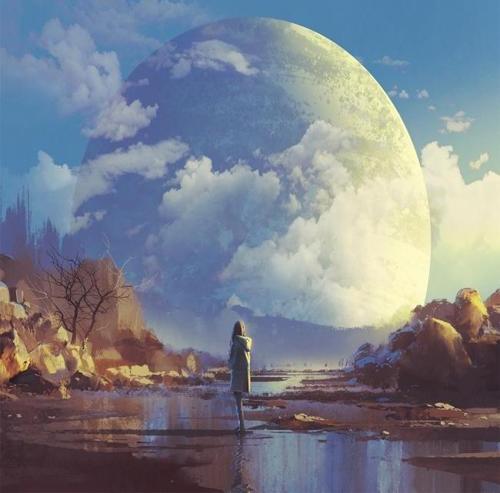 Canvas Sirius Gezegeni Sayılarla Boyama Seti  Kasnaklı 50 x 65 cm