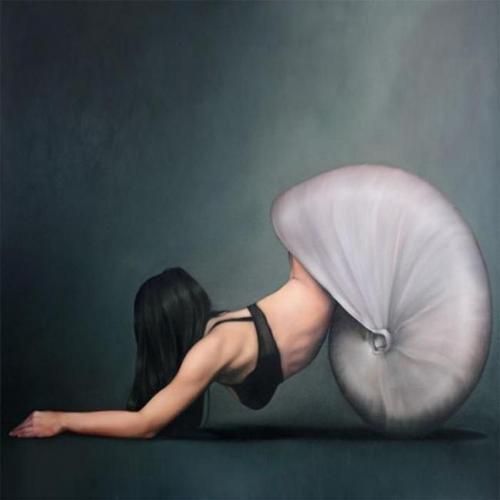 Canvas Salyangoz Kadın Sayılarla Boyama Seti  Kasnaklı 90 x 110 cm