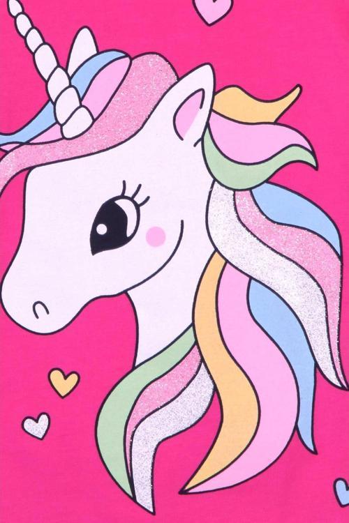 Canvas Çizgi Unicorn Sayılarla Boyama Seti Kasnaklı 70 x 90 cm