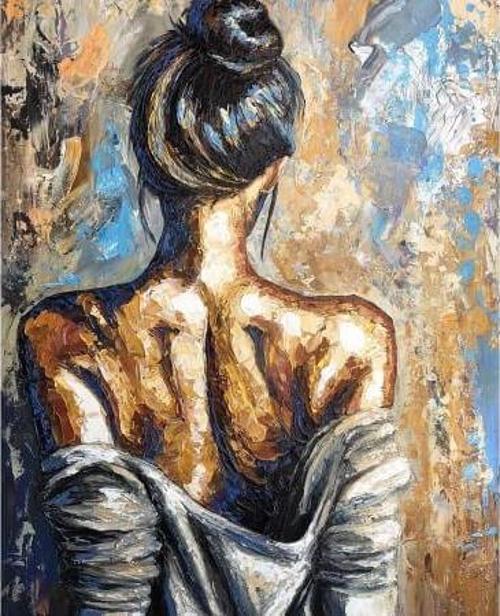 Canvas Tutkulu Dönüş Sayılarla Boyama Seti  Kasnaklı 60 x 75 cm