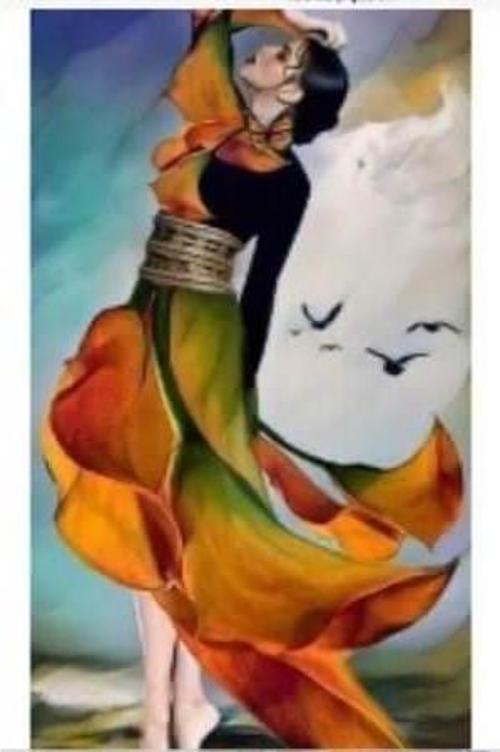 Canvas Düşünen Kadın Sayılarla Boyama Seti  Kasnaklı 100 x 140 cm