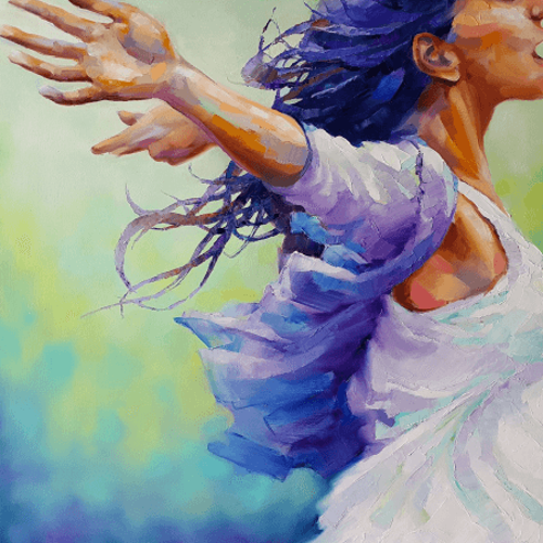 Canvas Özgürlük Sayılarla Boyama Seti Kasnaklı 100 x 140 cm