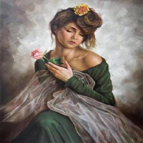 Canvas Zerafet Sayılarla Boyama Seti   Kasnaklı 40 x 50 cm