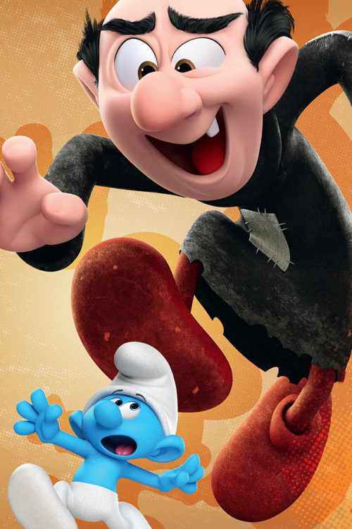 Canvas Şirinler Ve Gargamel Sayılarla Boyama Seti Kasnaklı 60 x 75 cm