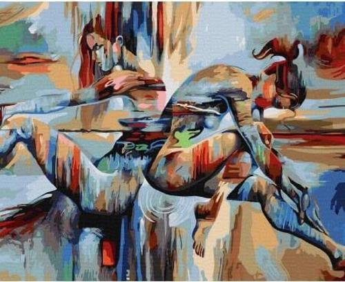 Canvas Tutku 8 Sayılarla Boyama Seti  Kasnaklı 90 x 110 cm