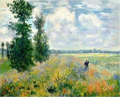 Canvas Monet Hashas Bahçesi Sayılarla Boyama Seti  Kasnaklı 90 x 110 cm
