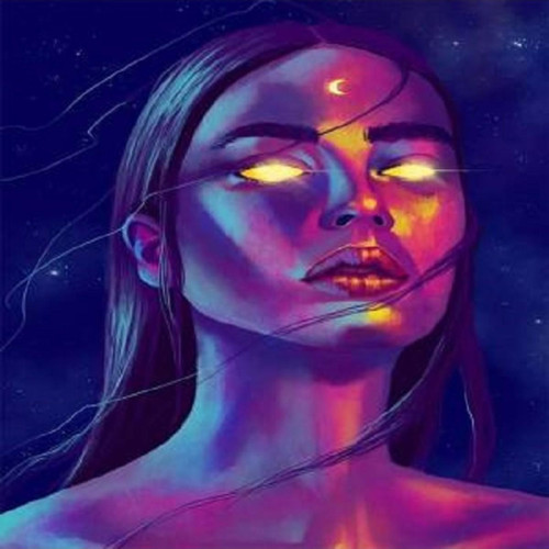 Canvas Ay Tanrıçası Sayılarla Boyama Seti Kasnaklı 50 x 65 cm