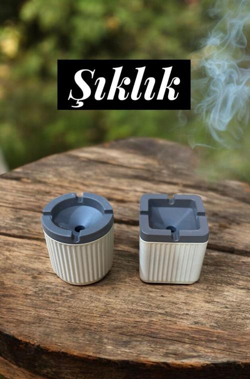 kırılmaz sert plastik küllük - 2 li kokusuz çok amaçlı küllük