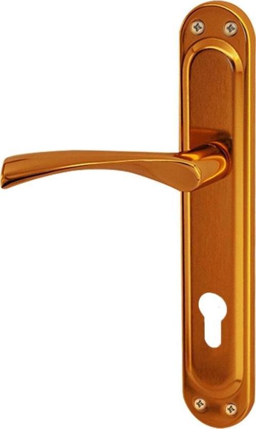 NEON ALBİRİFİN AYNALI YALE KAPI KOLU SOL