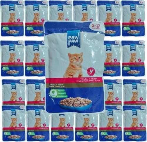 Jöle Içinde Tavuklu Yaş Yavru Kedi Maması 85 gr x 24 Adet