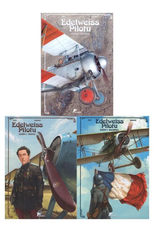 Çizgi Düşler Yayınevi Edelweiss Pilotu 3 Albüm Set ( 1 - Valentine 2 - Sidonie 3 - Walburga )