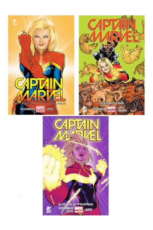 Çizgi Düşler Yayınevi Captain Marvel Çizgi Roman Set ( 1-2-3 )