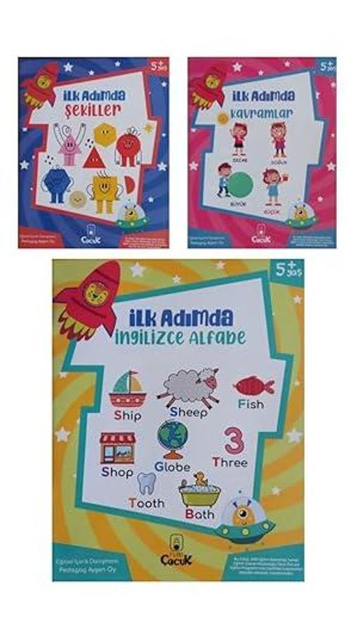 Floki Çocuk 5+ Yaş Çocuklar İçin İlk Adımda Aktivite Ve Etkinlik Kitapları 3 Kitap