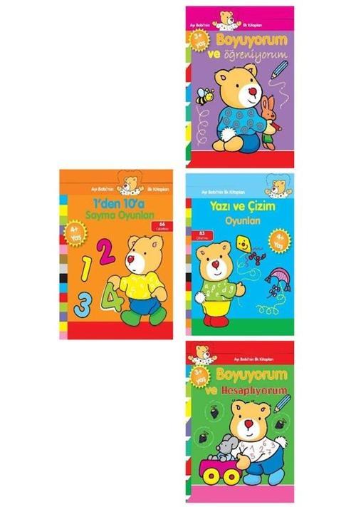 Parıltı Yayınları Ayı Bobi'Nin İlk Kitapları Çıkartmalı 4 Kitap Set