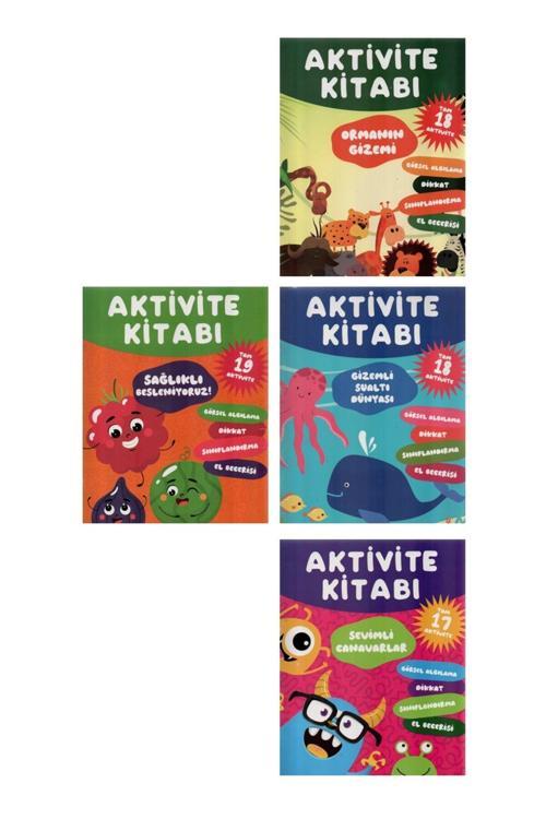 The Çocuk 3-6 Yaş Çocuklar İçin Aktivite Kitapları 4 Kitap