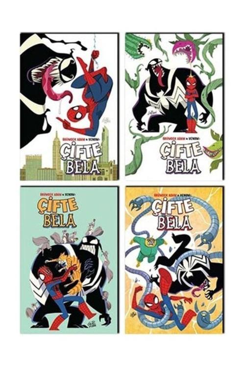 Marmara Çizgi Yayınları Çifte Bela Örümcek Adam & Venom Set