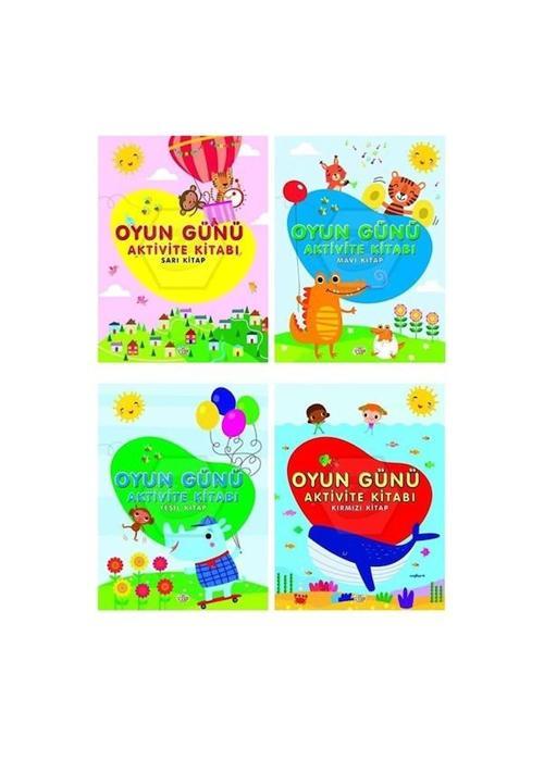0-6 Yaş Yayınları Oyun Günü Aktivite Kitabı 4 Kitap Set