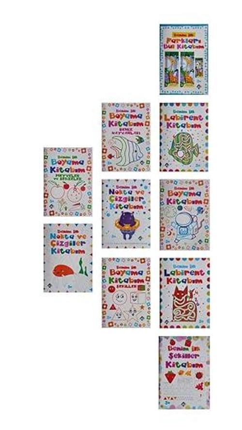 Burhan Yayınları 3+ Yaş Çocuklar İçin Benim İlk Kitaplarım Serisi 10 Kitap