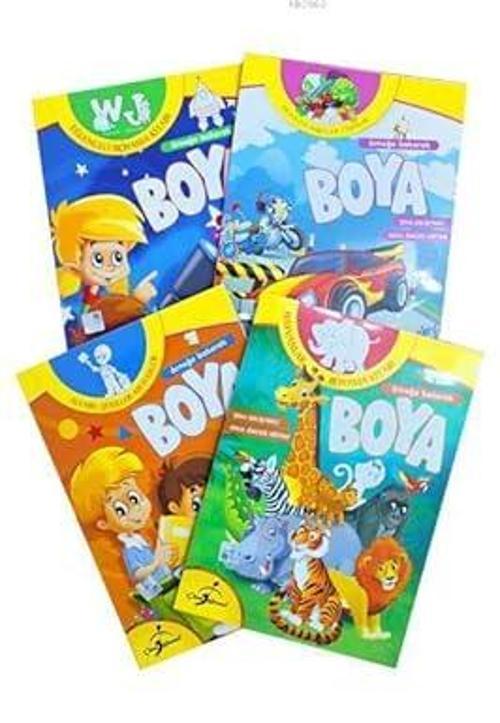 Çocuk Gezegeni Örneğe Bakarak Boya Okul Öncesi Boyama Set 1 - 4 Kitap