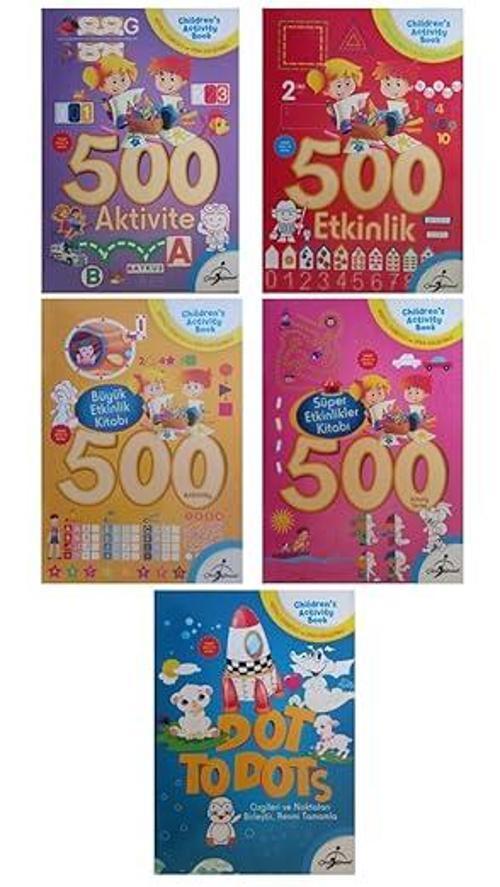 Çocuk Gezegeni 500 Serisi Etkinlik Ve Aktivite Kitapları 5 Kitap