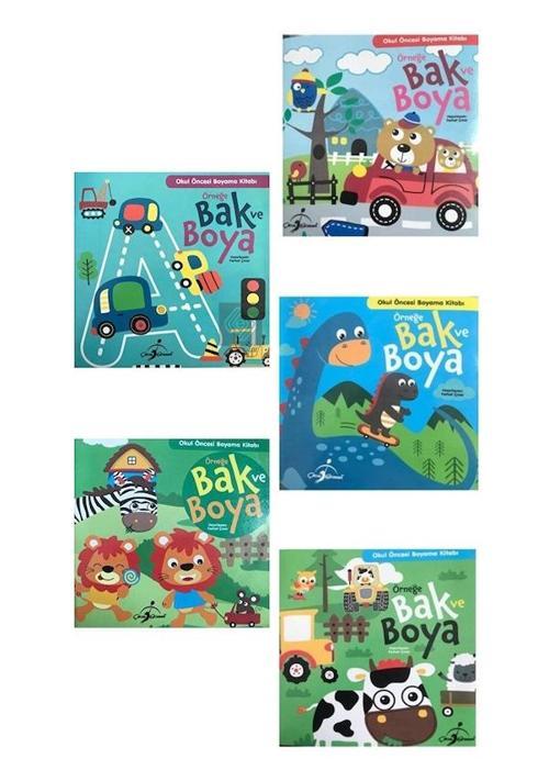 Çocuk Gezegeni Örneğe Bak Ve Boya-5 Kitap Set
