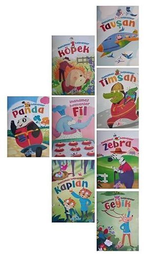 Çocuk Gezegeni Anasınıfı Ve 1.Sınıflar İçin İnanılmaz Hayvanlar Hikaye Kitapları 8 Kitap Set