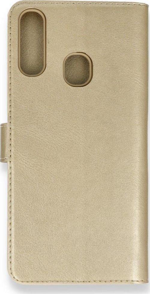 Samsung Galaxy A20S Kılıf Trend S Plus Kapaklı Kılıf - Gold