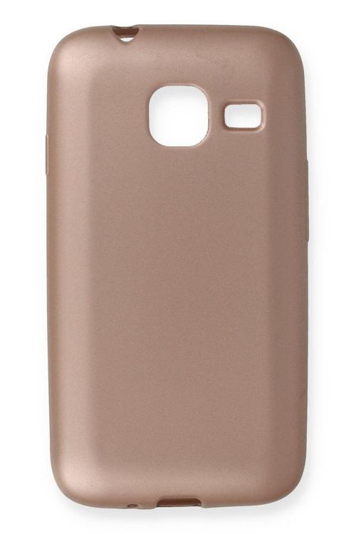 Samsung Galaxy J1 Mini Için Uyumlu Kılıf Yumuaşk Renkli Esnek Premium Rubber Silikon - Rose Gold