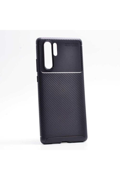 Huawei P30 Pro Cep Telefonu Için Kılıf Karbon Tasarım Negro Kapak
