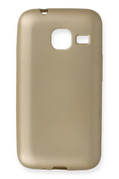Samsung Galaxy J1 Mini Için Uyumlu Kılıf Yumuaşk Renkli Esnek Premium Rubber Silikon - Gold