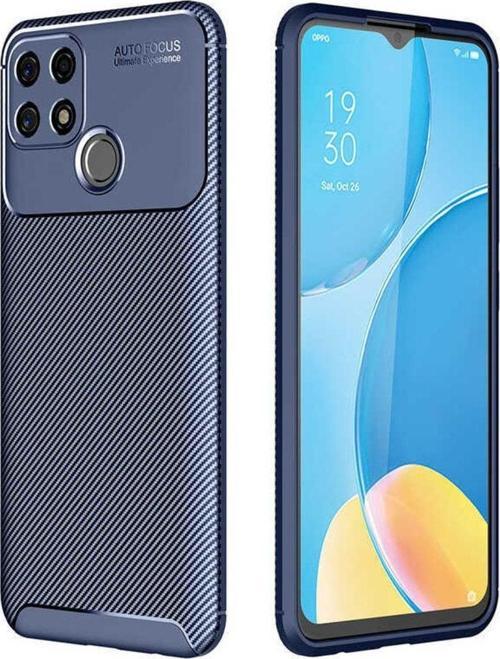 Oppo A15 Cep Telefonu Için Kılıf Karbon Tasarım Negro Kapak