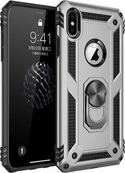Apple Iphone Xs Max Kılıf Ultra Koruma Darbe Emici Tank Sağlam Çok Saglam Silikon Kapak-Gri