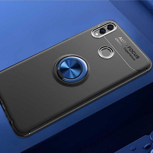 Huawei Honor 8C Uyumlu Cep Telefonu Için Dönebilen Yüzüklü Standlı Silikon Ravel Kapak