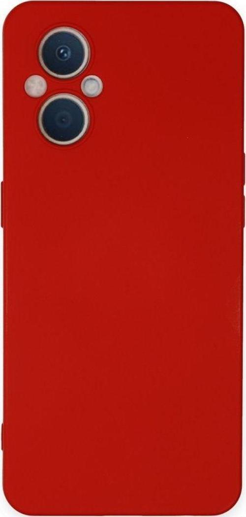 Oppo Reno 7 Lite Kılıf Nano İçi Kadife Silikon - Kırmızı