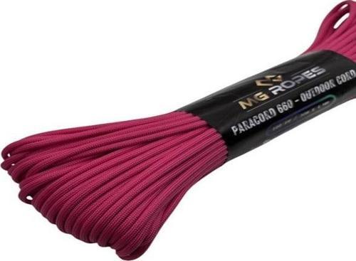 Polyester Paracord İp 660 Lb 4 mm Fuşya 30 Metre