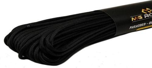 Polyester Paracord İp 4 mm Siyah 30 Metre